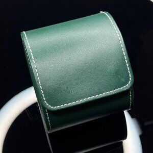 Genuine leather watch case travel protection luxury cushioned case for watch